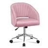 ALFORDSON Velvet Office Chair Pink