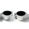 Elinz 2" 49-54mm PAIR Bullbar Mounting Bracket Clamp LED light bar Driving RIGID SILVER
