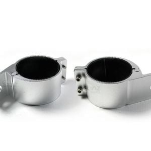 Elinz 2" 49-54mm PAIR Bullbar Mounting Bracket Clamp LED light bar Driving RIGID SILVER