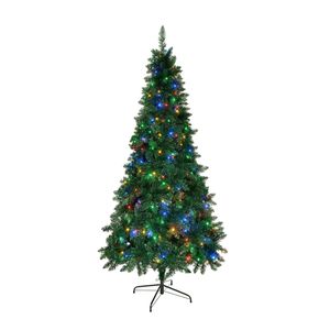 Tinseltown LED Christmas Tree 1.8M 6FT Multi Colour Lights 8 Flash Modes