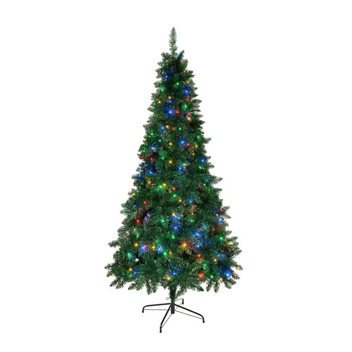 Tinseltown LED Christmas Tree 1.8M 6FT Multi Colour Lights 8 Flash Modes
