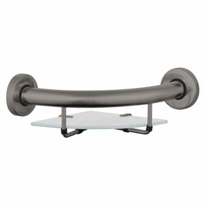 evekare Gunmetal Grab Rail With Corner Shelf