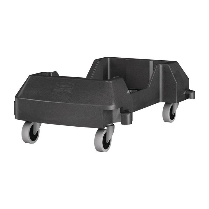 Rubbermaid Slim Jim Interlocking Bin Dolly Resin Black 60.7cm X 37.3cm X 21.3cm