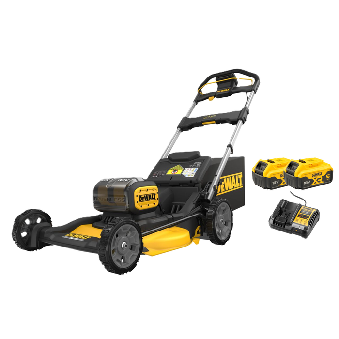DeWALT 2 x18V XR 21" Push Mower - 5.0Ah Kit DCMWP134P2-XE