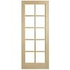 Corinthian 2040 x 920 x 40mm Entrance Door Blonde Oak Clear Glass AWO40G