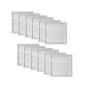 Deflecto 150mm White Plastic Gravity Wall Vent - 12 Pack