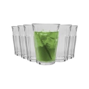 Duralex Picardie Highball Cocktail Glasses - 360ml Glass Tumblers - Pack Of 12