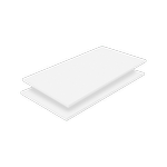 Lugna White Adjustable Cabinet Shelf - To Suit 900 x 580mm - 2 Pack