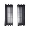 Windoware 180 x 223cm Charcoal Misty Eyelet Sheer Curtain - 1 Pack