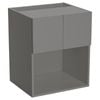 Kaboodle 600mm Smoked Grey Modern Microwave Wall Cabinet