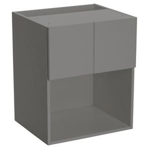 Kaboodle 600mm Smoked Grey Modern Microwave Wall Cabinet