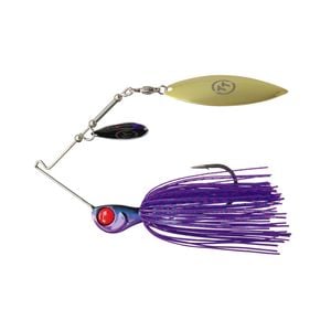 TT Lures 3/8oz Tornado+ Tandem Blade Spinnerbait Lure - PURPLE DEMON