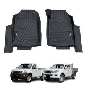 AUSGO Car Floor Mats for Holden Colorado Single / Extra Cab RG Series 2012-2020 All-Weather Floor Liners
