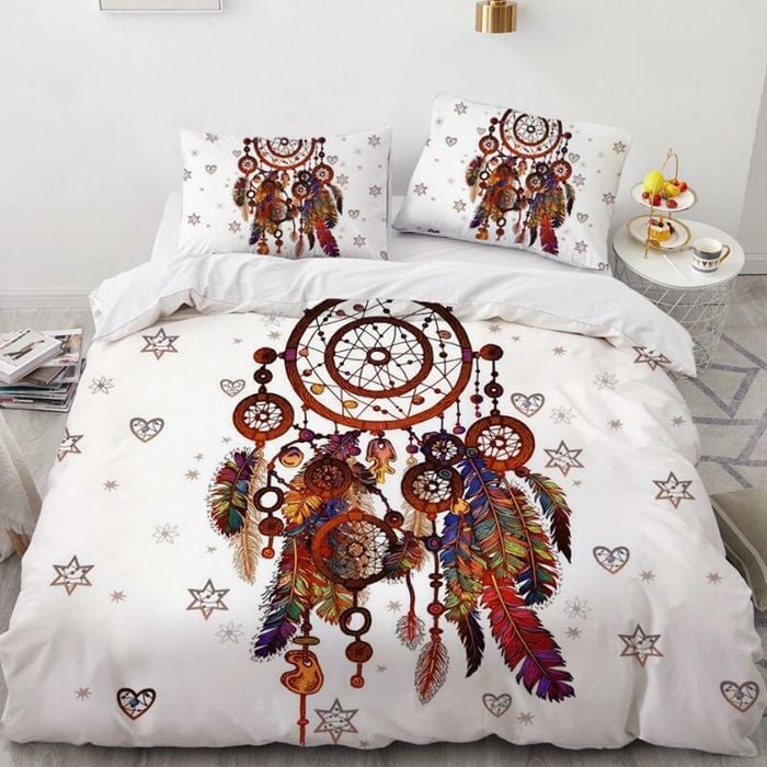 3D Feather Star 172 Bed Pillowcases Quilt Queen Size