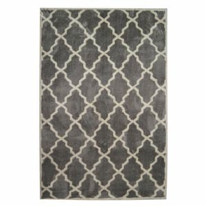 Serene 160 x 230cm Grey Lattice Rug