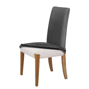 Sherwood Premium Faux Suede Charcoal Dining Chair Cover 6-pack