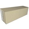 Build-a-Shed 1.5 x 6 x 2m Skillion Shed without Side Doors - Cream