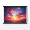 Beautiful Sunset Sky Background  Print 100% Australian Made 90x60cm  (Poster)