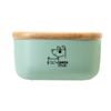 Vigar Pets Club Small Bamboo Treat Jar w/ Lid Green