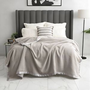 Renee Taylor Soft Australian Merino Wool Blanket 400gsm Sand Single/Double