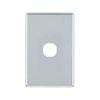 Deta S-Line Polished Chrome 1 Gang Switch Cover Plate