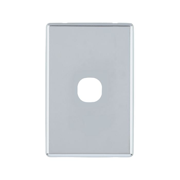 Deta S-Line Polished Chrome 1 Gang Switch Cover Plate