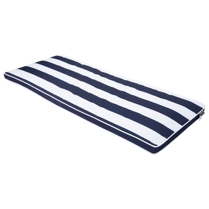 Mojo Navy Cabana Stripe Outdoor Bench Cushion