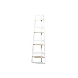 Hawaii 4 Tier Display Ladder Corner Shelf Rack White
