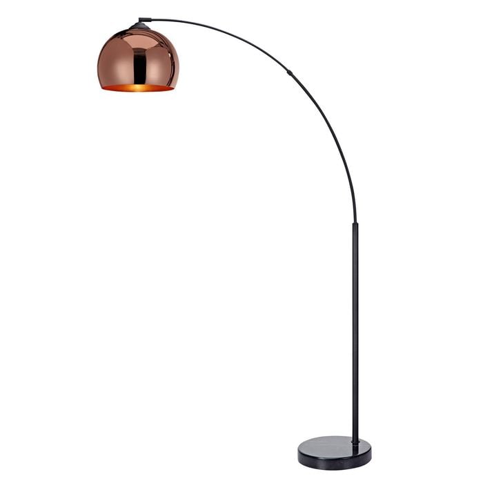 Arquer Arc Floor Lamp - Rose Gold/Black