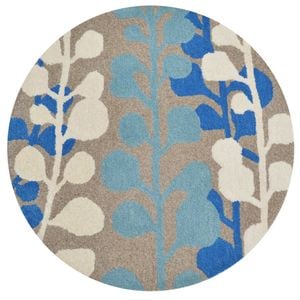 Handmade Modern Circular Rugs-Decotex 6377-Blue Multi-100x100cm