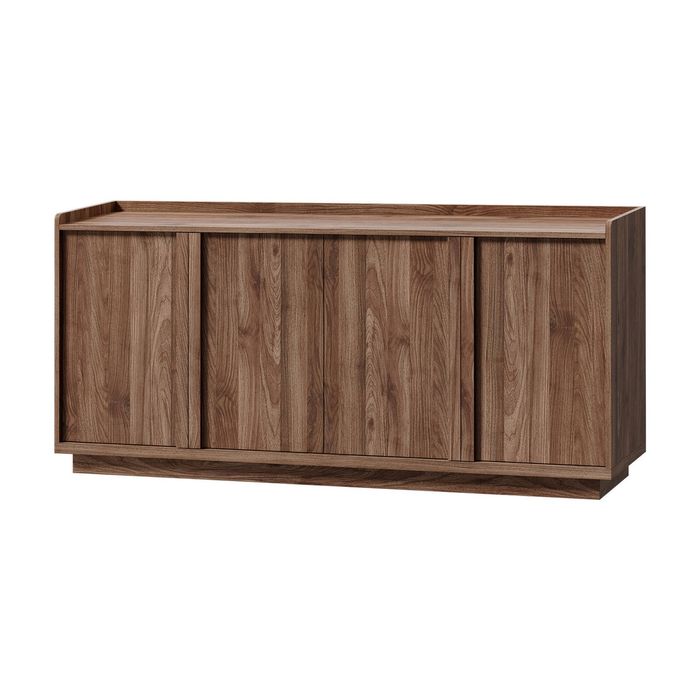 Oikiture 160cm 4 Door Buffet Sideboard Storage Cabinet