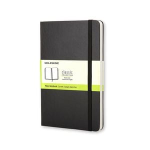 Moleskine Classic Hard Cover Pocket Notebook Plain Office/student Planner Black