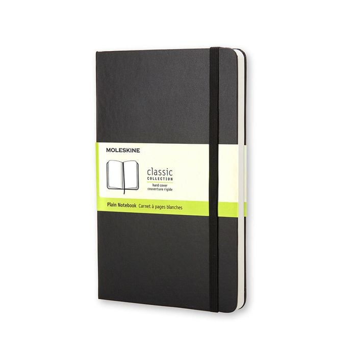 Moleskine Classic Hard Cover Pocket Notebook Plain Office/student Planner Black