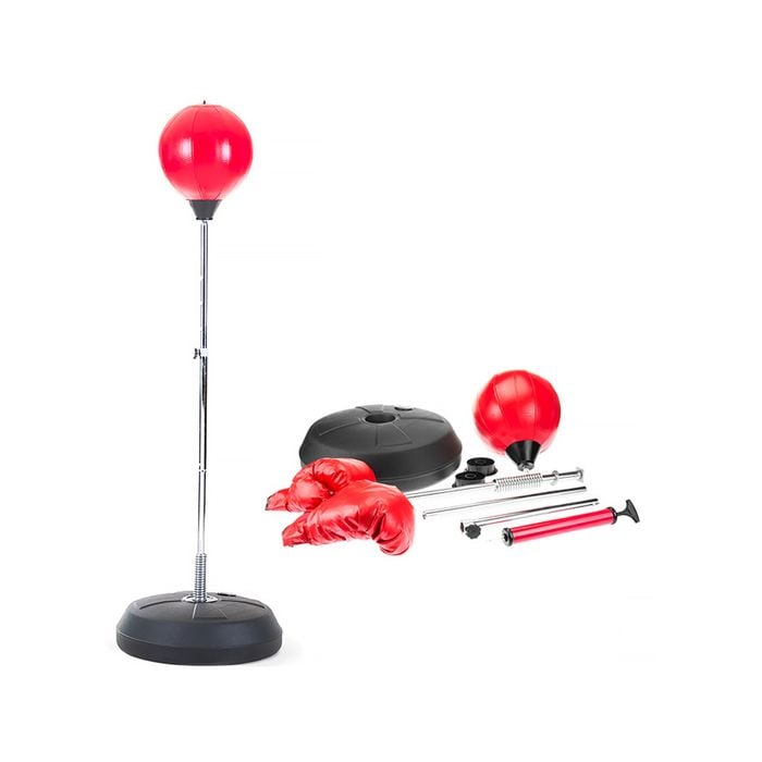 Freestanding Punching Ball Gloves Set