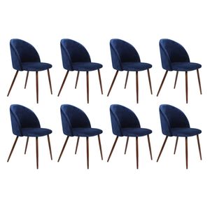 Levede 8pcs 42x46x84cm  Dining Chairs - Navy Blue
