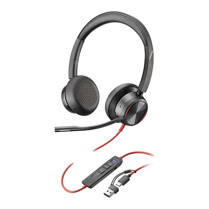 HP Poly Blackwire 8225 Stereo Microsoft Teams USB-C Headset [8X225AA]