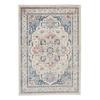 Fab Habitat 80x150cm Pale Rose And White Soreaq Traditional Distressed Rug