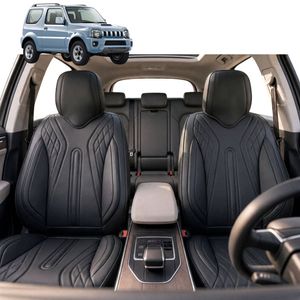 Australian Goose Front Seat Covers for Suzuki Jimny 2018 - Current (Auto) - PU Leather, Black (2pc)