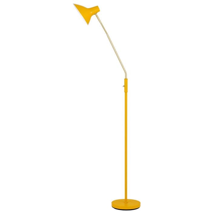 Telbix Farbon Contemporary Standing Floor Lamp Light Metal Yellow Brass Matt