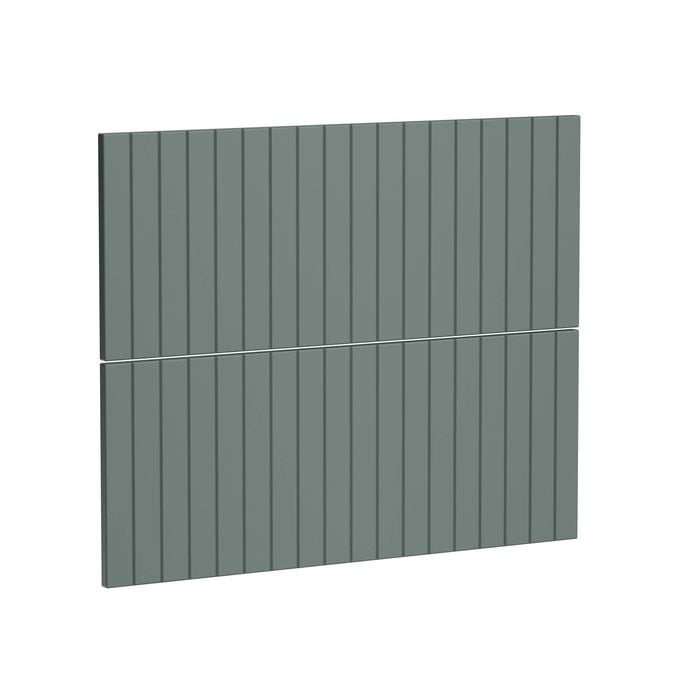 Kaboodle 600mm Smoked Grey V-Groove 3 Drawer Panels