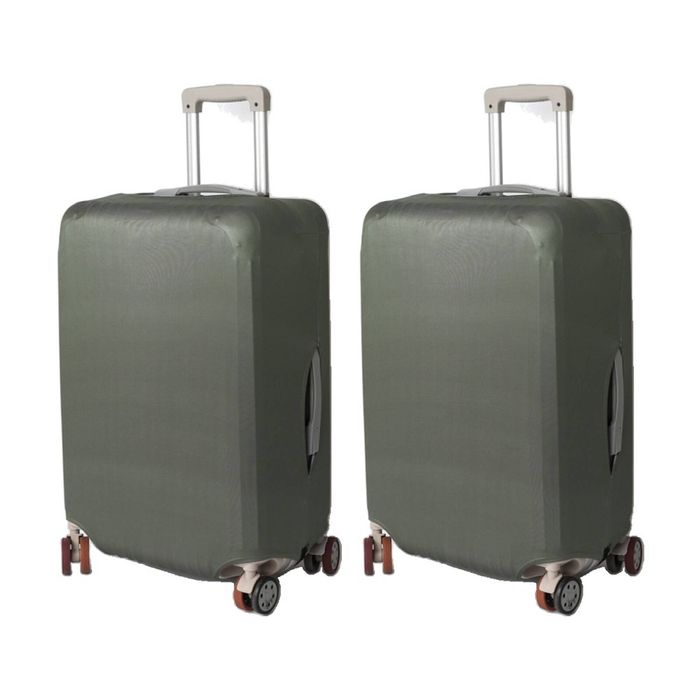2PK Tosca Luggage Cover Durable Suitcase Protector Colour Moss Large 75cm