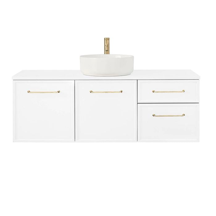 CIBO 1200mm White Finer Wall Hung Bathroom Vanity