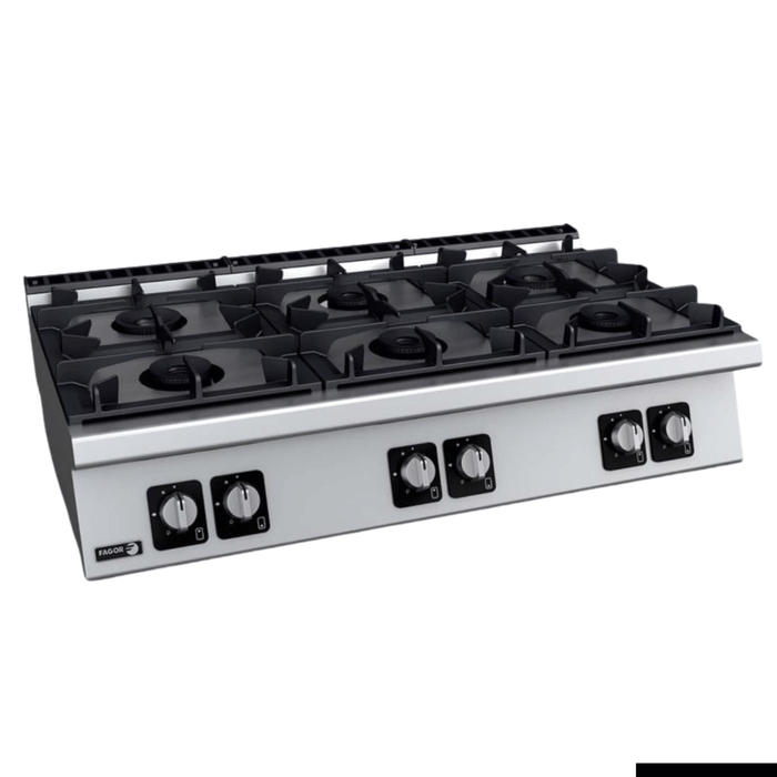 Fagor Kore 700 Series Bench Top 6 Gas Burners  - Commercial Gas Cooktops (c-g760h)