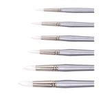 Jasart Size 8 Round Synthetic Brush White
