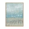 Artey | Coastline Abstraction II - Framed Canvas - Natural Frame - 45 x 60cm
