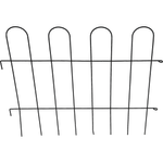 Jack 760 x 890mm Black Garden Edging Panel