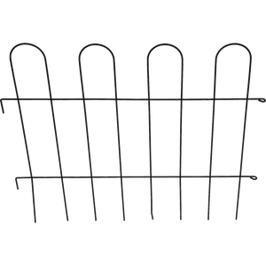 Jack 760 x 890mm Black Garden Edging Panel