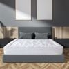 Royal Comfort 1200GSM Deluxe 7-Zone Mattress Topper Double White