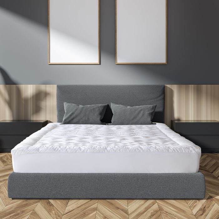 Royal Comfort 1200GSM Deluxe 7-Zone Mattress Topper Double White
