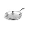 SOGA Stainless Steel Fry Pan 36cm – Induction Cooking Pan with Handle
